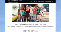 Desktop Screenshot of ericscanoerental.com